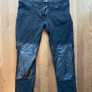 Freddy WR.UP Black Pants with leather Accents